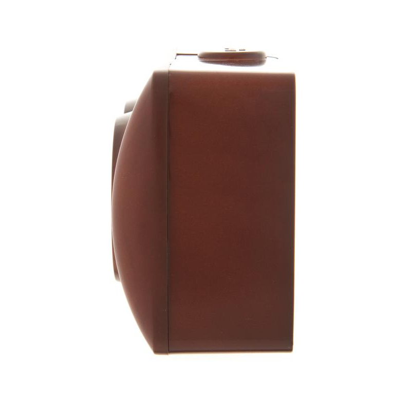 Розетка 2-м ОП Ната 16А IP20 без заземл. керамика вишня LEZARD 710-0600-128