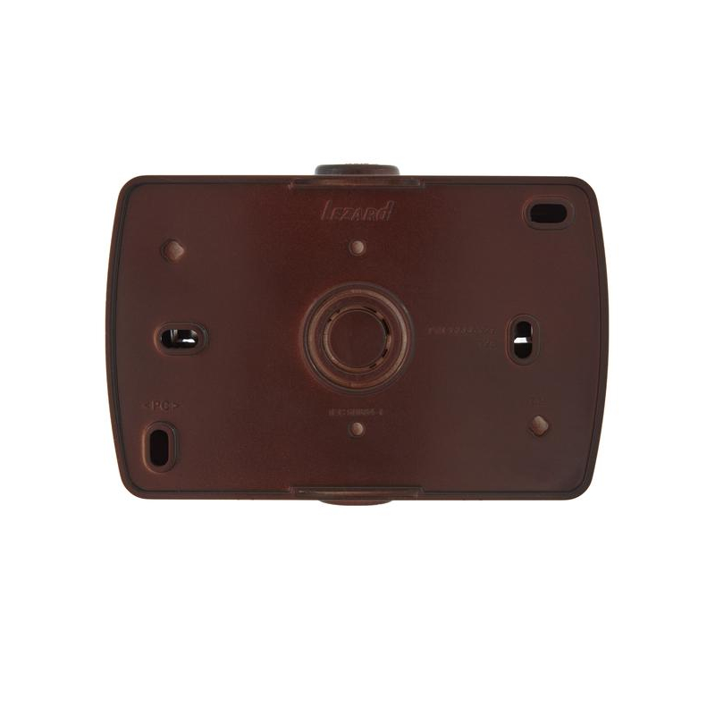 Розетка 2-м ОП Ната 16А IP20 с заземл. керамика вишня LEZARD 710-0600-127