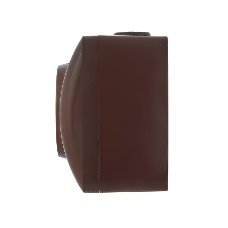 Розетка 2-м ОП Ната 16А IP20 с заземл. керамика вишня LEZARD 710-0600-127