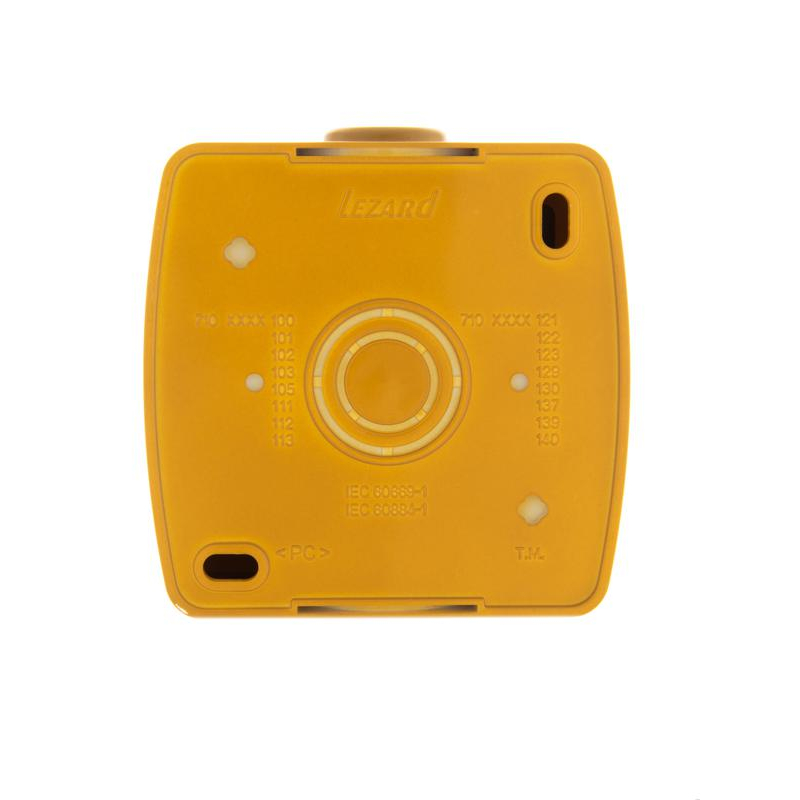 Розетка 1-м ОП Ната 16А IP20 с заземл. керамика ольха LEZARD 710-0700-122