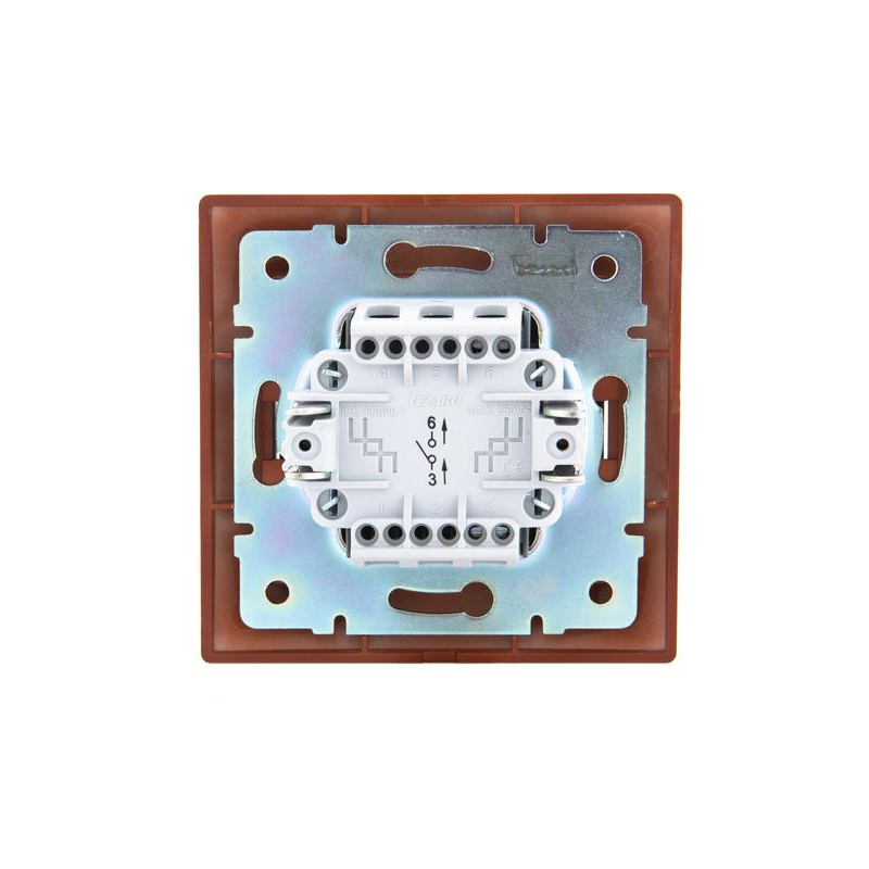 Выключатель 1-кл. СП Мира 10А вишня LEZARD 701-0601-100