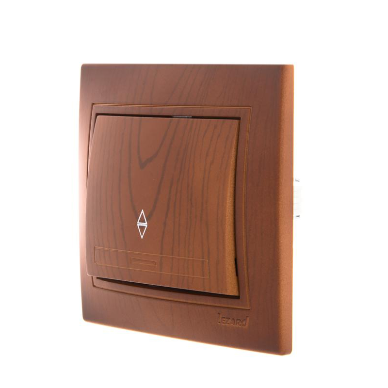 Выключатель проходной 1-кл. СП Мира 10А сосна LEZARD 701-0801-105