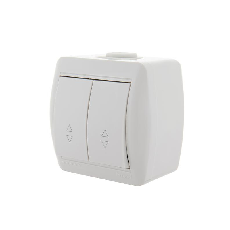 Выключатель проходной 2-кл. ОП Ната 10А бел. LEZARD 710-0200-106