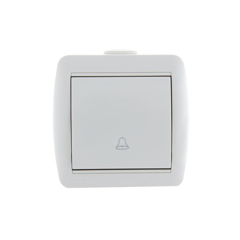 Кнопка звонка ОП Ната бел. LEZARD 710-0200-103