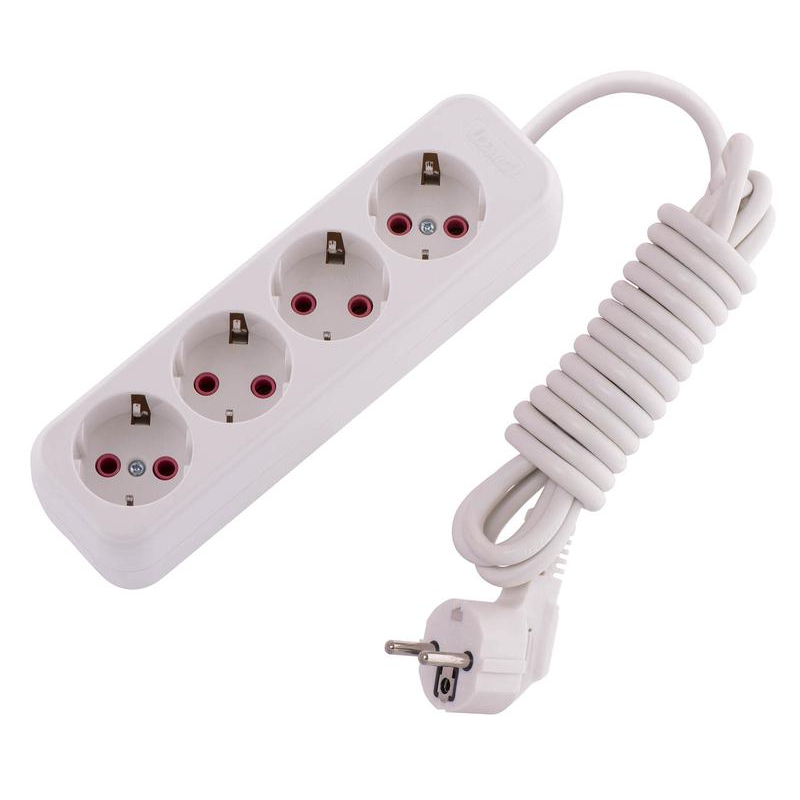 Удлинитель 4х3м с заземл. 16А IP20 LEZARD 720-0403-401