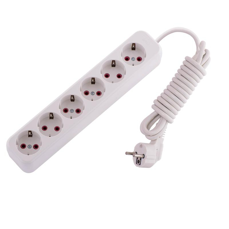 Удлинитель 6х3м с заземл. 16А IP20 LEZARD 720-0603-601