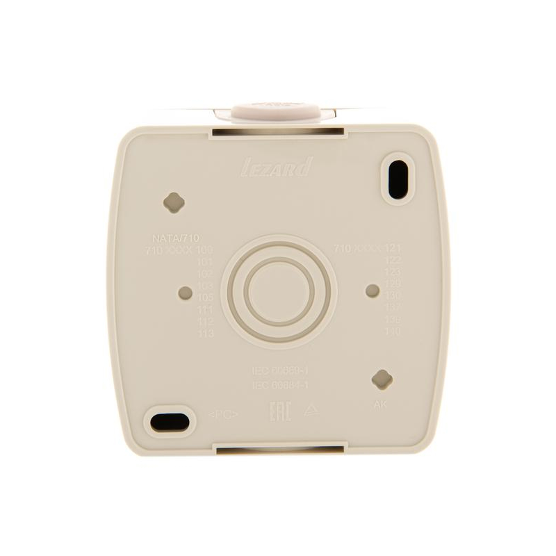 Выключатель 1-кл. ОП Ната 10А IP20 крем. LEZARD 710-0300-100