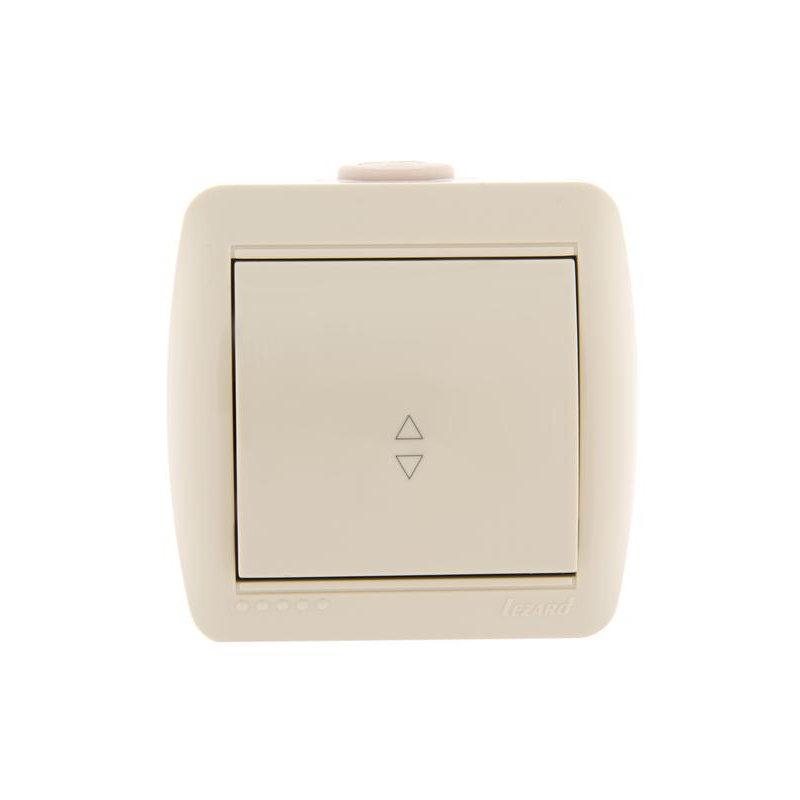 Выключатель проходной 1-кл. ОП Ната 10А IP20 крем. LEZARD 710-0300-105