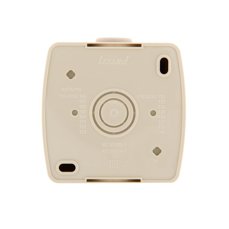 Выключатель проходной 1-кл. ОП Ната 10А IP20 крем. LEZARD 710-0300-105