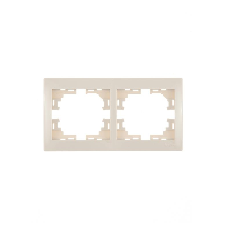 Рамка 2-м Мира горизонт. крем. LEZARD 701-0300-147