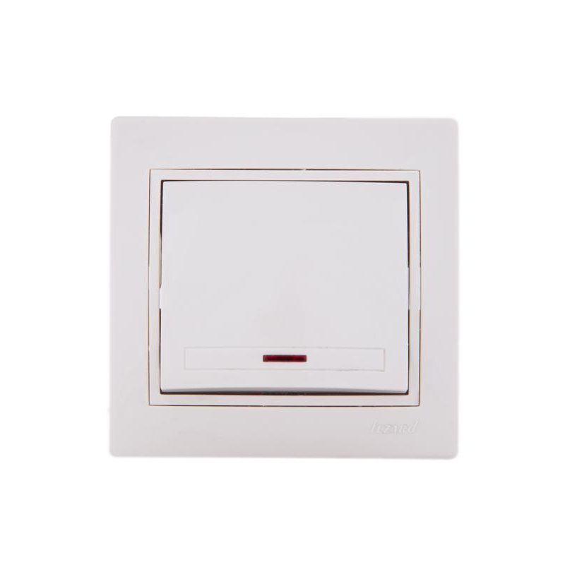 Выключатель 1-кл. СП Мира 10А IP20 с подсветкой со вставкой крем. LEZARD 701-0303-111 Выключатель 1-кл. СП Мира 10А IP20 с подсветкой со вставкой крем. LEZARD 701-0303-111