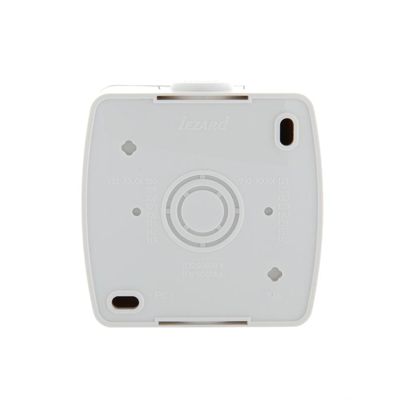 Выключатель 2-кл. ОП Ната 10А IP20 с подсветкой бел. LEZARD 710-0200-112