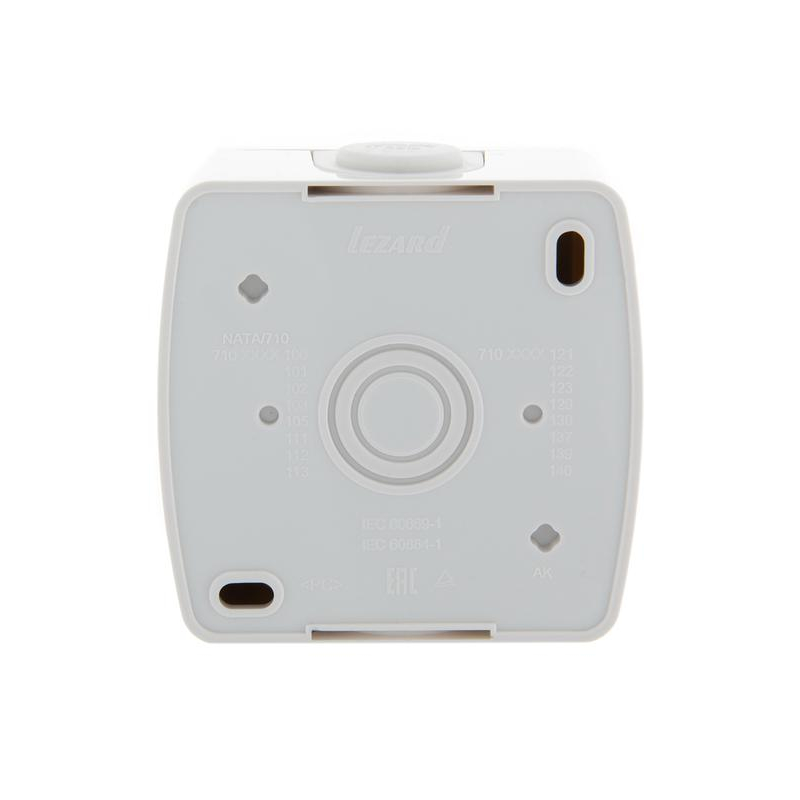 Выключатель 1-кл. ОП Ната 10А IP20 с подсветкой бел. LEZARD 710-0200-111