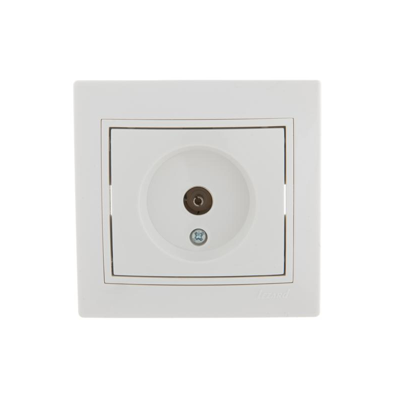 Розетка TV СП Мира проходная бел./бел. LEZARD 701-0202-129