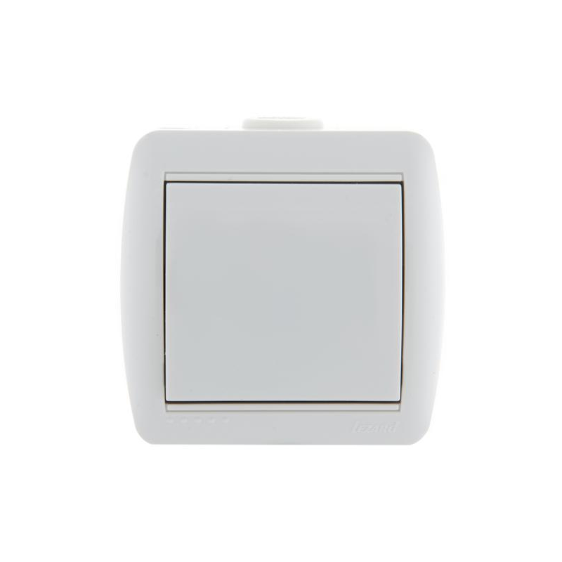 Выключатель 1-кл. ОП Ната 10А IP20 бел. LEZARD 710-0200-100 Выключатель 1-кл. ОП Ната 10А IP20 бел. LEZARD 710-0200-100