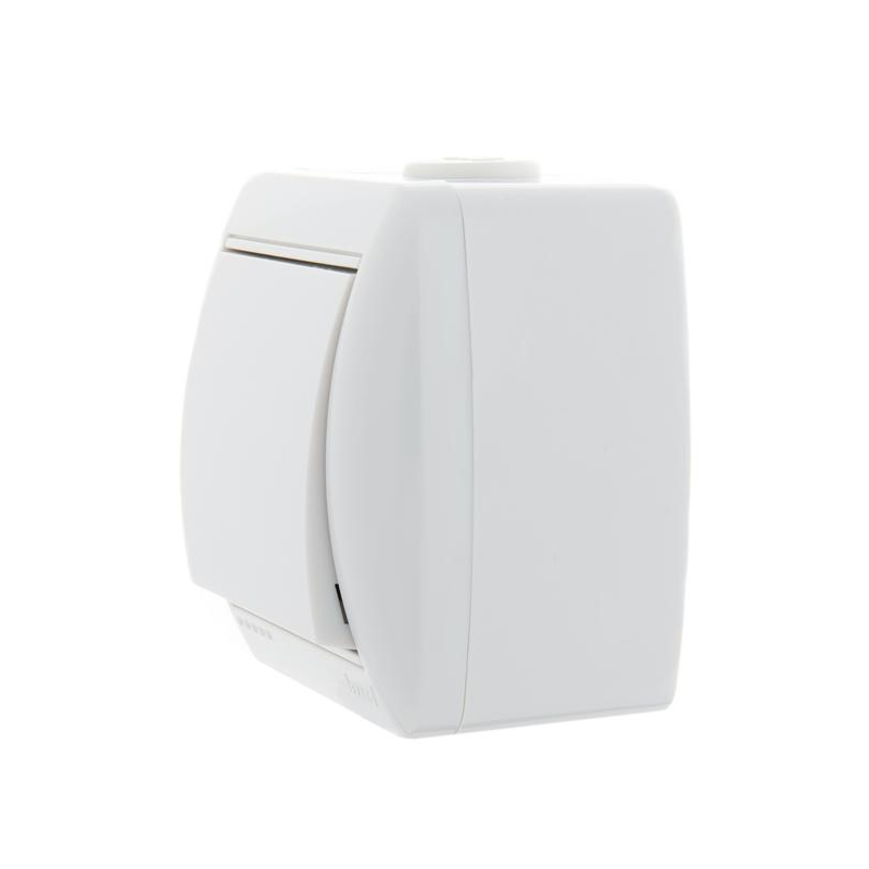 Выключатель 1-кл. ОП Ната 10А IP20 бел. LEZARD 710-0200-100