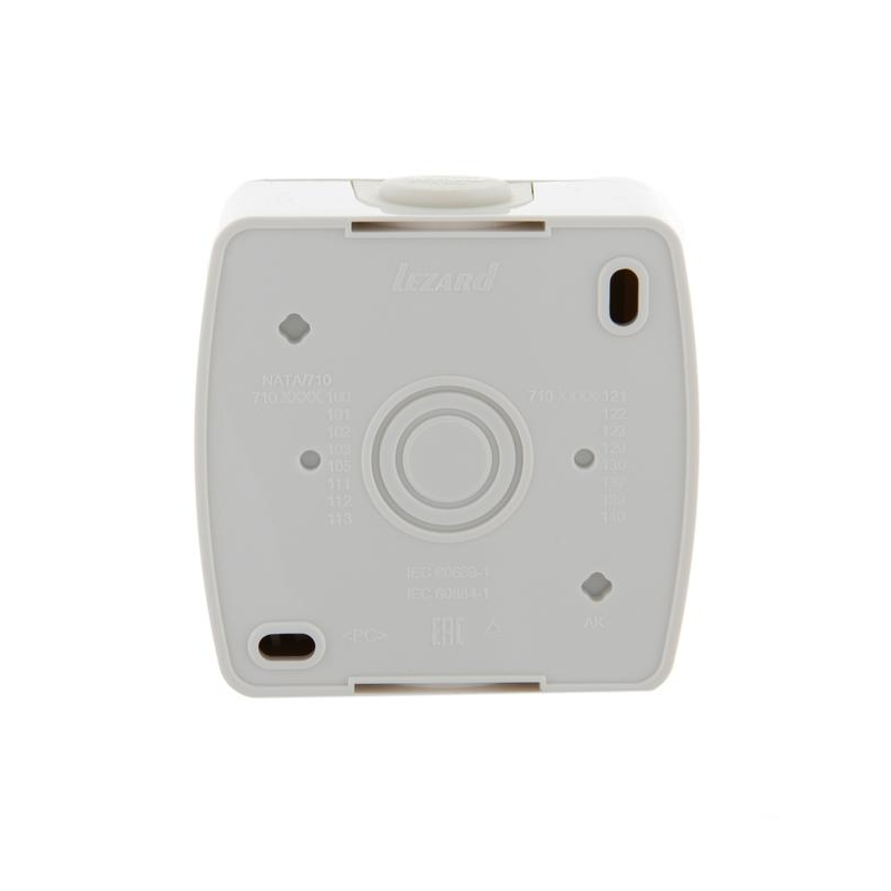 Выключатель 2-кл. ОП Ната 10А IP20 бел. LEZARD 710-0200-101