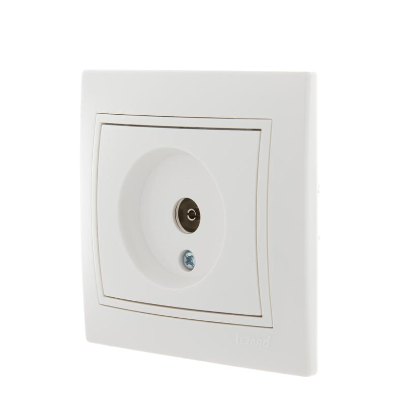 Розетка TV СП Мира оконечная бел./бел. LEZARD 701-0202-130