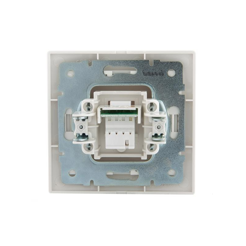 Розетка телефонная 1-м СП Мира RJ11 бел./бел. LEZARD 701-0202-137