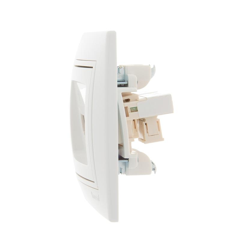 Розетка телефонная 2-м СП Мира RJ11 бел./бел. LEZARD 701-0202-138