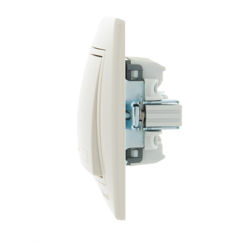 Выключатель проходной 1-кл. СП Мира 10А IP20 со вставкой крем. LEZARD 701-0303-105