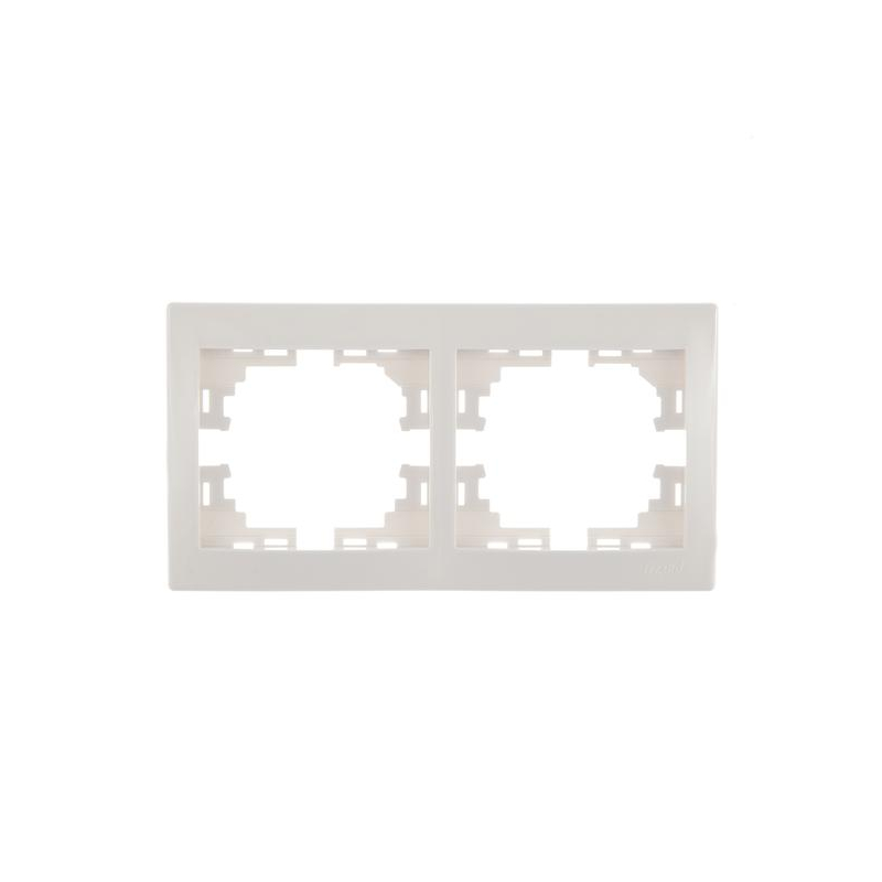 Рамка 2-м Мира горизонт. бел. LEZARD 701-0200-147