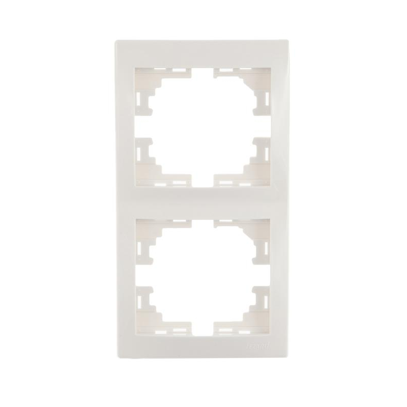 Рамка 2-м Мира верт. бел. LEZARD 701-0200-152