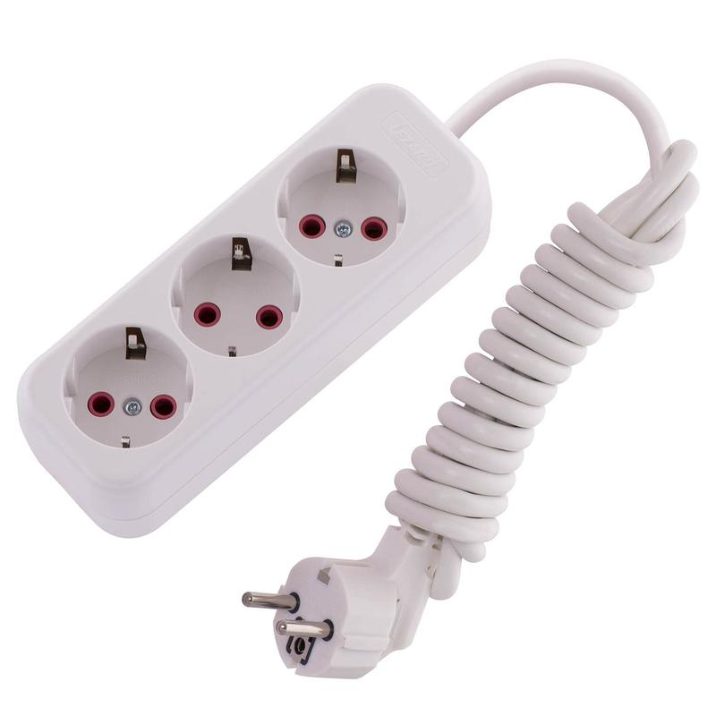 Удлинитель 3х2м с заземл. 16А IP20 LEZARD 720-0302-301