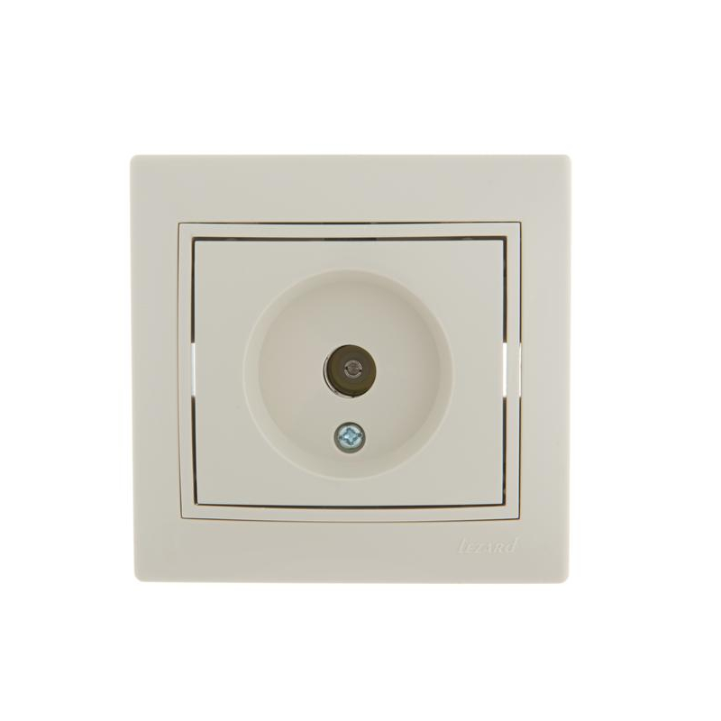 Розетка TV СП Мира оконечная крем/крем. LEZARD 701-0303-130