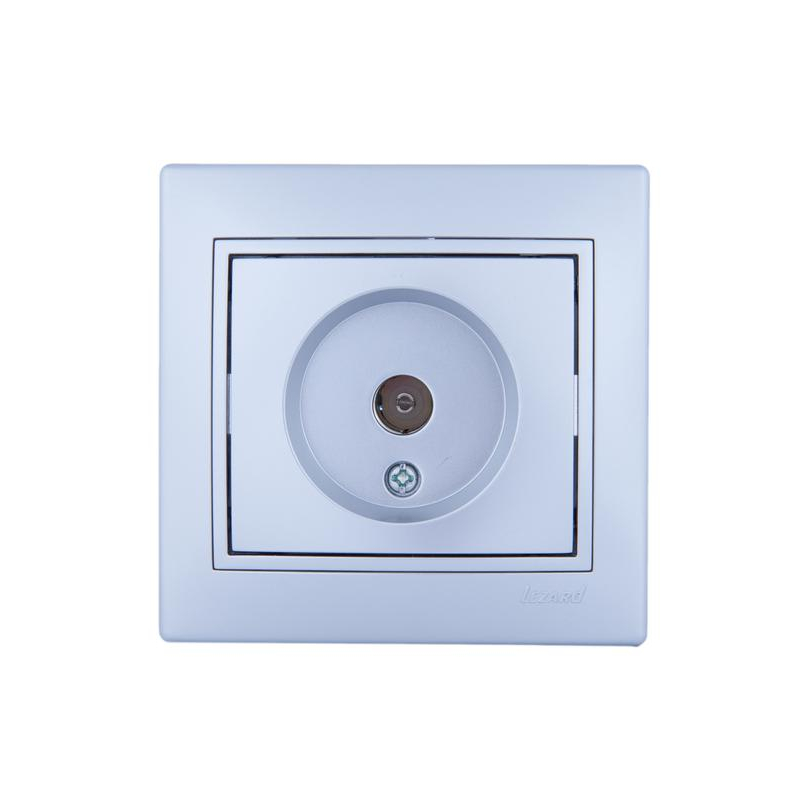 Розетка TV СП Мира оконечная метал. сер. LEZARD 701-1010-130 Розетка TV СП Мира оконечная метал. сер. LEZARD 701-1010-130