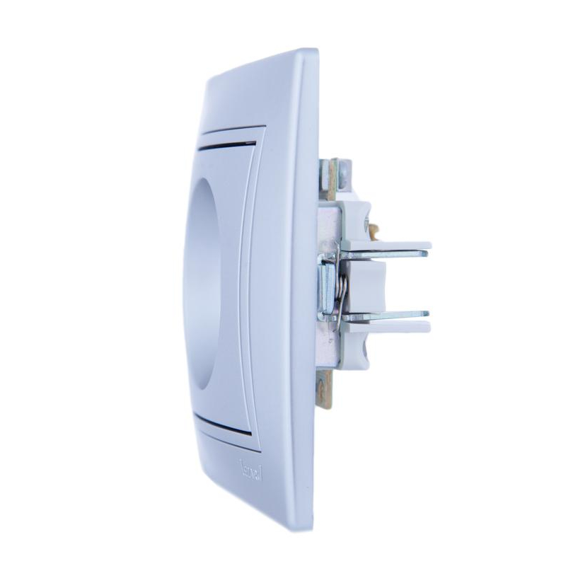 Розетка TV СП Мира оконечная метал. сер. LEZARD 701-1010-130