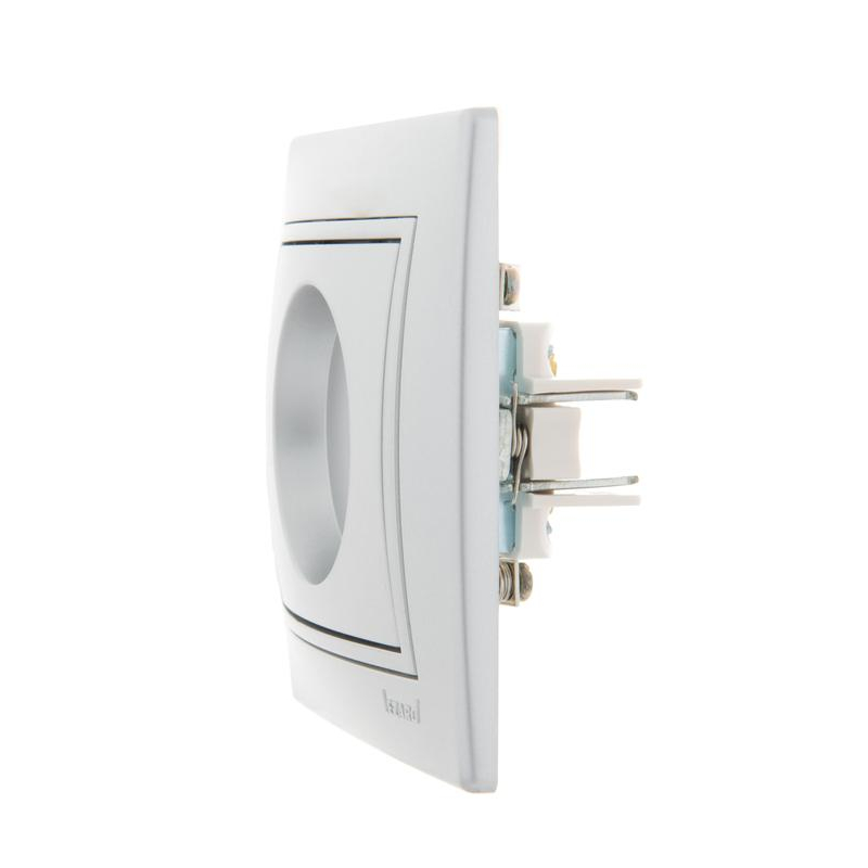 Розетка TV СП Мира проходная метал. сер. LEZARD 701-1010-129