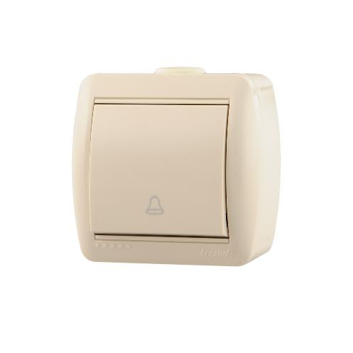 Кнопка звонка ОП Ната крем. LEZARD 710-0300-103