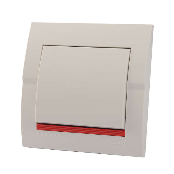 Выключатель 1-кл. СП Дери 10А бел. LEZARD 702-0202-100