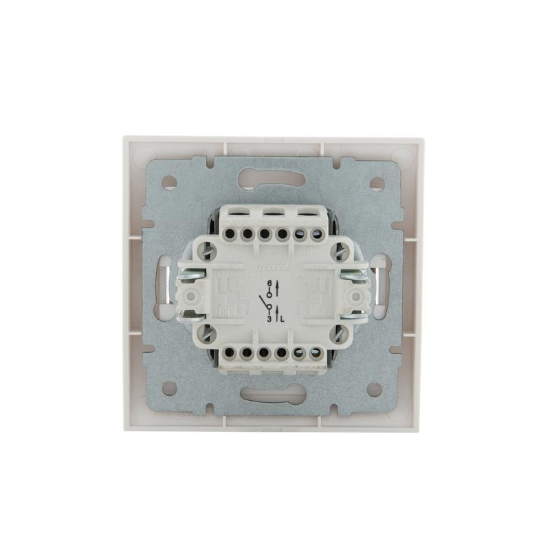 Выключатель 1-кл. СП Дери 10А бел. LEZARD 702-0202-100