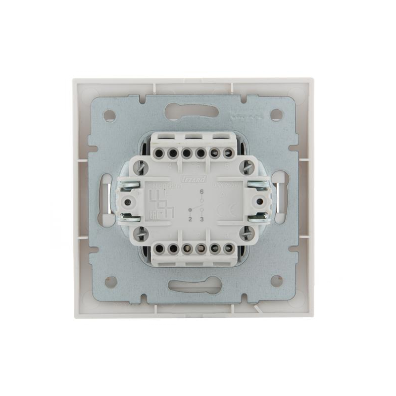 Выключатель проходной 1-кл. СП Дери 10А бел. LEZARD 702-0202-105