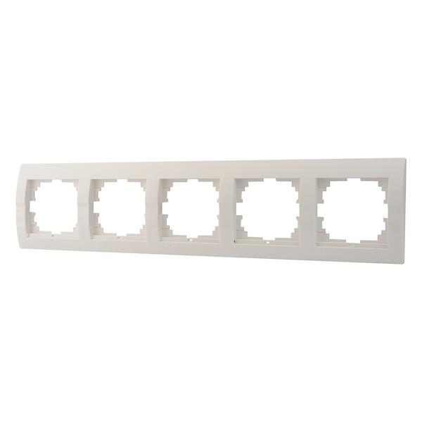 Рамка 5-м Дери горизонт. бел. LEZARD 702-0200-150