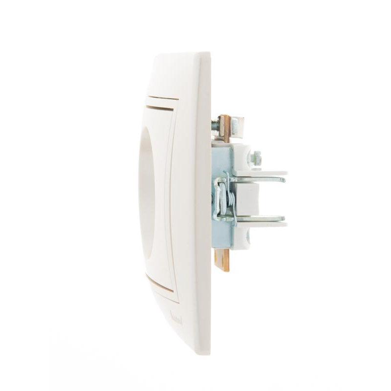 Розетка оконечная TV СП Мира 16А IP20 со вставкой жемчуж./бел. перламутр. LEZARD 701-3030-130