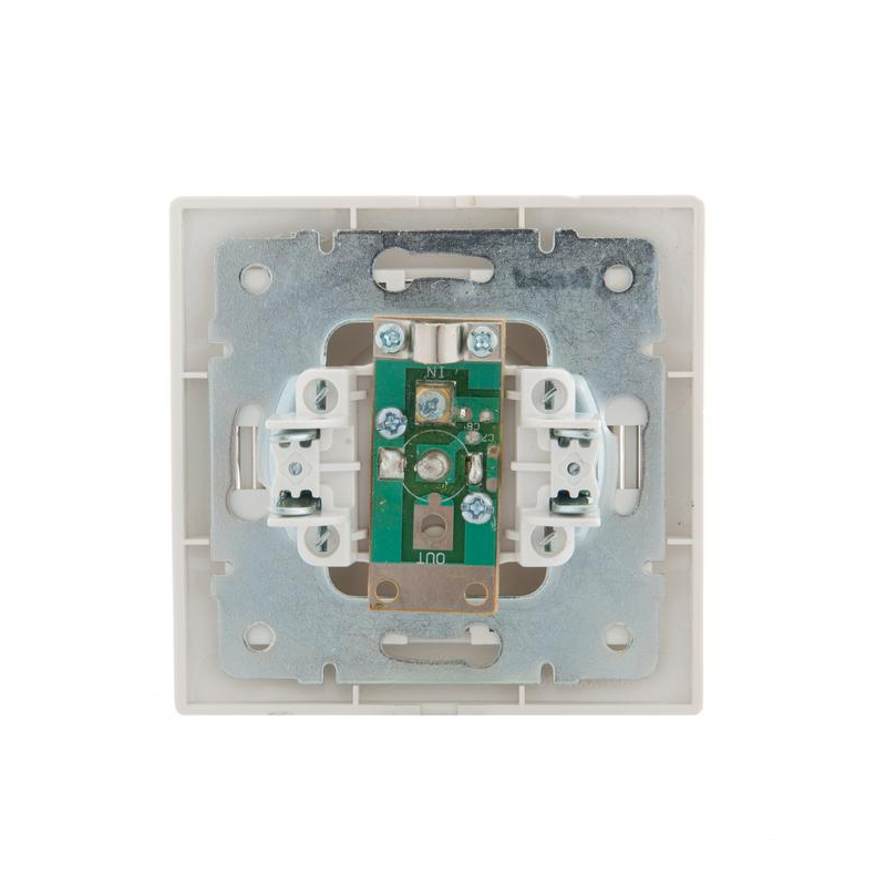 Розетка оконечная TV СП Мира 16А IP20 со вставкой жемчуж./бел. перламутр. LEZARD 701-3030-130