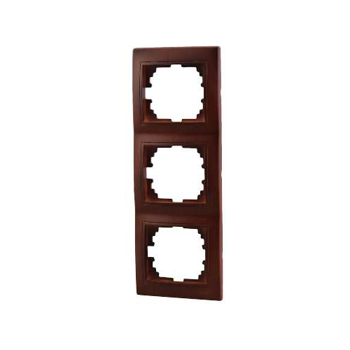 Рамка 3-м Мира верт. вишня LEZARD 701-0601-153