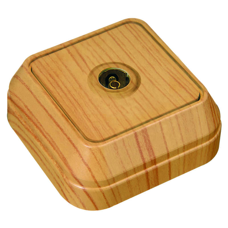 Розетка TV 1-м ОП 16А IP20 дуб Makel 45307