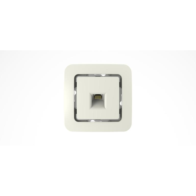 Розетка телефонная 1-м СП Lillium без вставки бел. Makel 71014