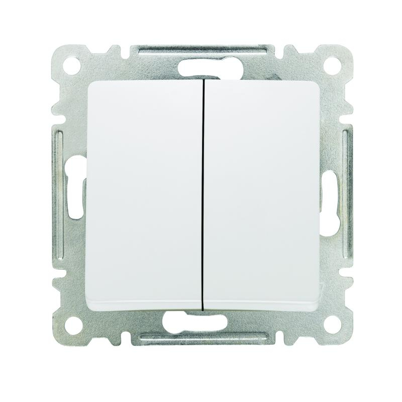 Механизм выключателя 2-кл. СП Lillium IP20 бел. Makel 30001003