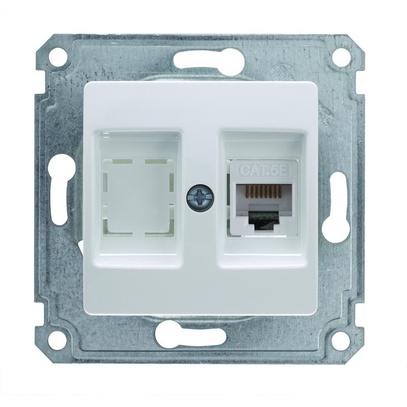 Механизм розетки CAT5+гнездо Lillium бел. 30001035