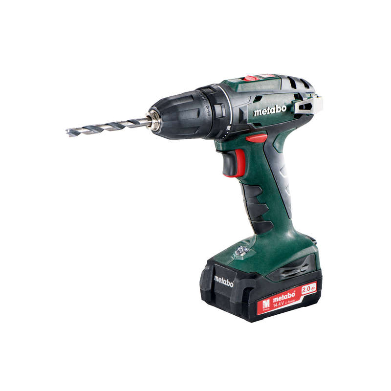 Винтоверт аккумуляторный BS 14.4 2х2.0Ач Li-Ion 10мм кейс Metabo 602206530