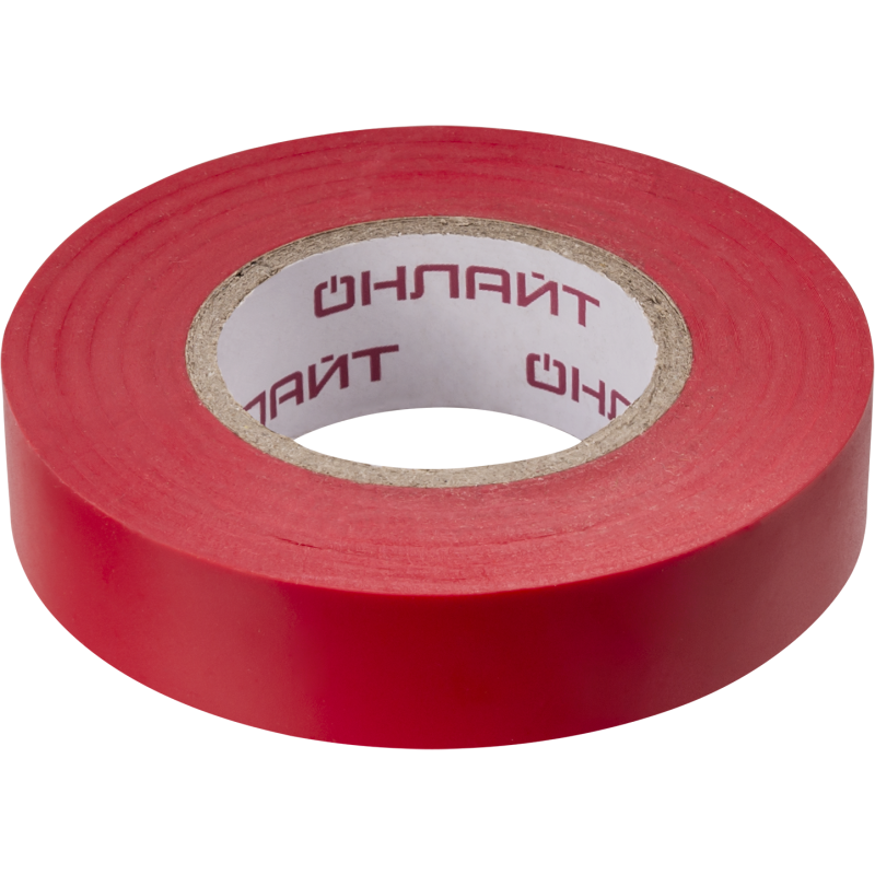 Изолента ПВХ 15мм (рул.20м) OIT-B15-20/R красн. ОНЛАЙТ 71678