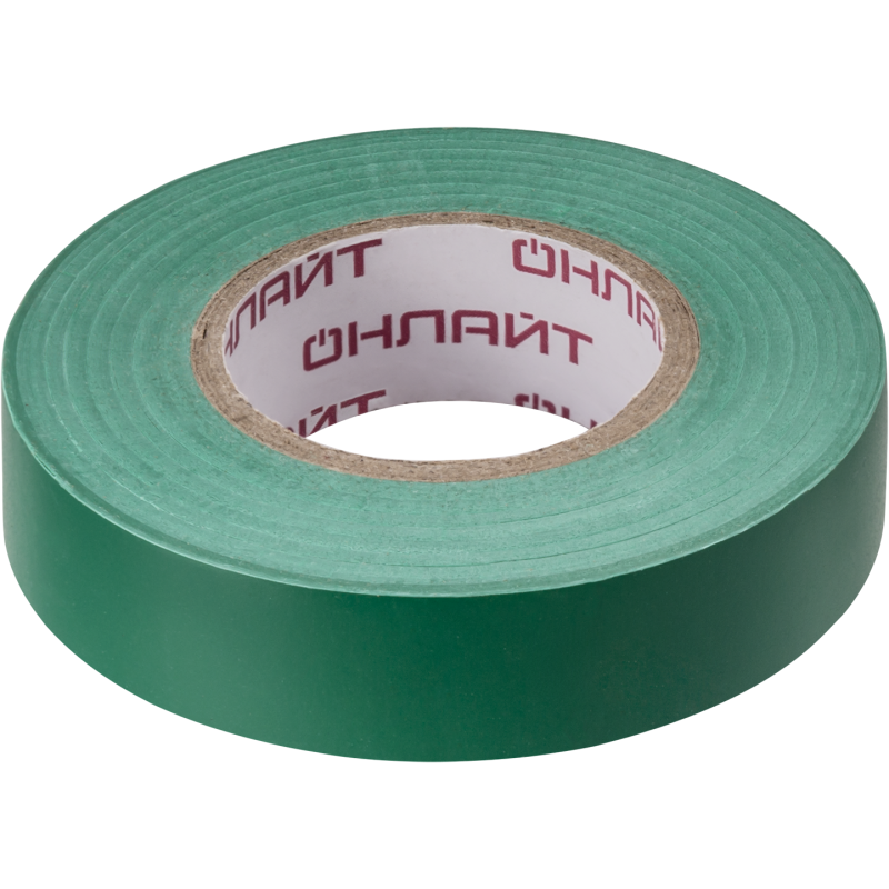 Изолента ПВХ 15мм (рул.20м) OIT-B15-20/G зел. ОНЛАЙТ 71680