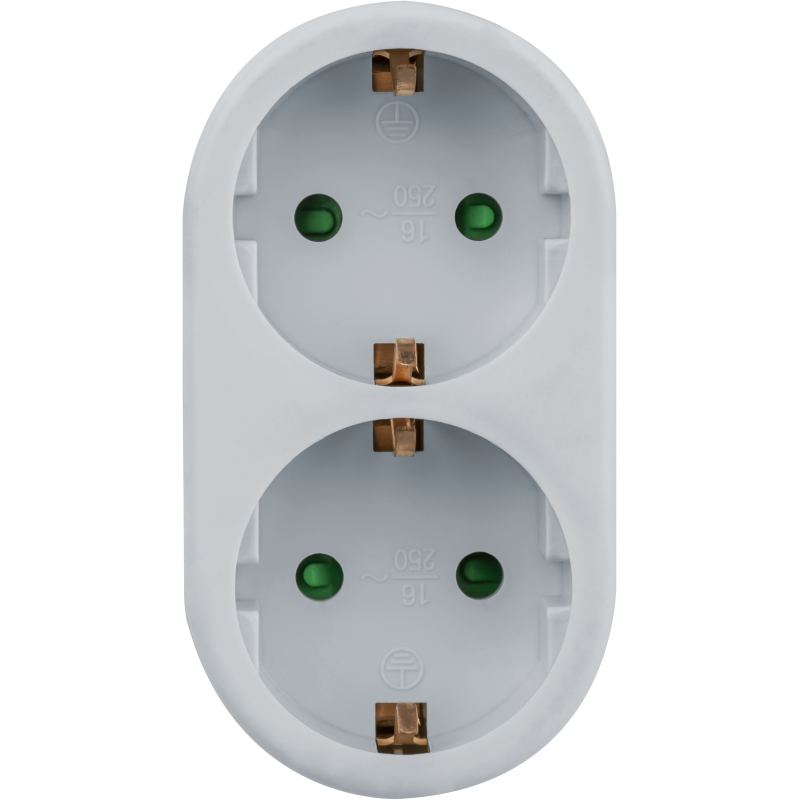 Разветвитель 2 гнезда с заземл. 94 670 NAD-L-2E-C-WH Navigator 94670