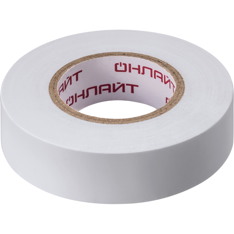 Изолента ПВХ 19мм (рул.20м) OIT-B19-20/WH бел. ОНЛАЙТ 71689