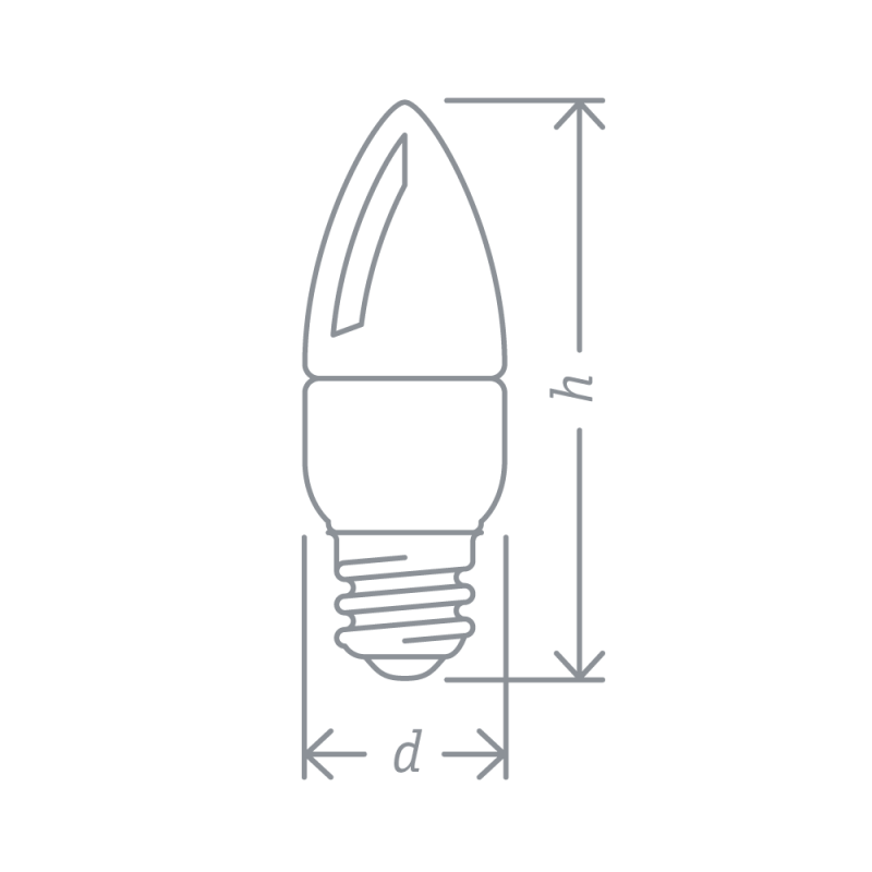 Лампа светодиодная 61 328 NLL-C37-8.5-230-4К-E27-FR Navigator 61328